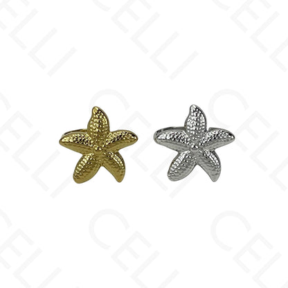 Anel de Aço Ajustável - estrela do mar