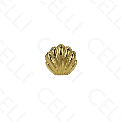 Anillo de Acero Ajustable - mini flor con brillante