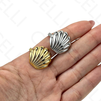 Anillo de Acero Ajustable - mini flor con brillante