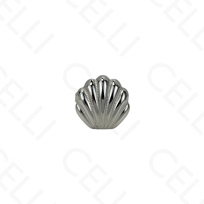 Anillo de Acero Ajustable - mini flor con brillante