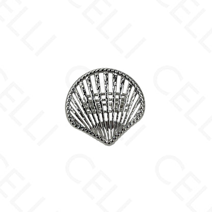 Adjustable Steel Ring - mini flower with brilliant