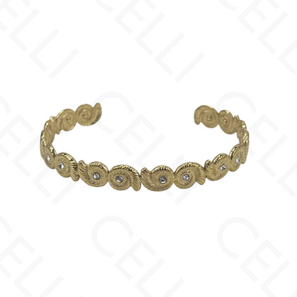 Brazalete de acero - resina con terminales de acero