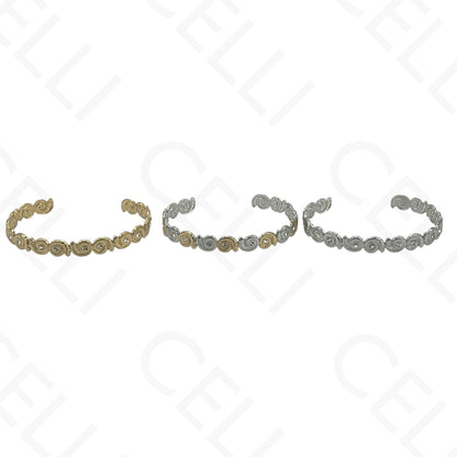Brazalete de acero - resina con terminales de acero