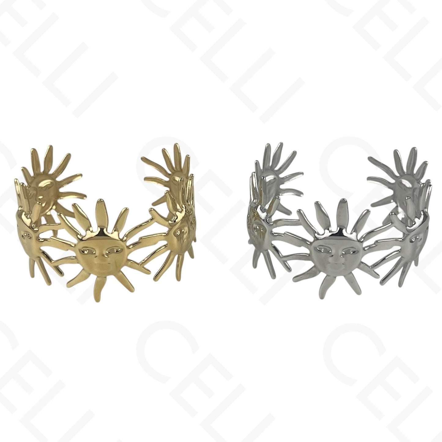 Brazalete de acero - resina con terminales de acero