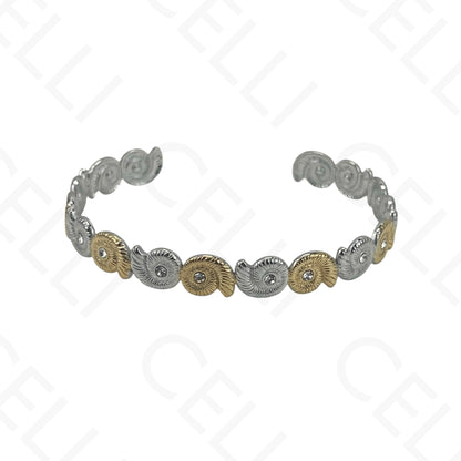 Brazalete de acero - resina con terminales de acero