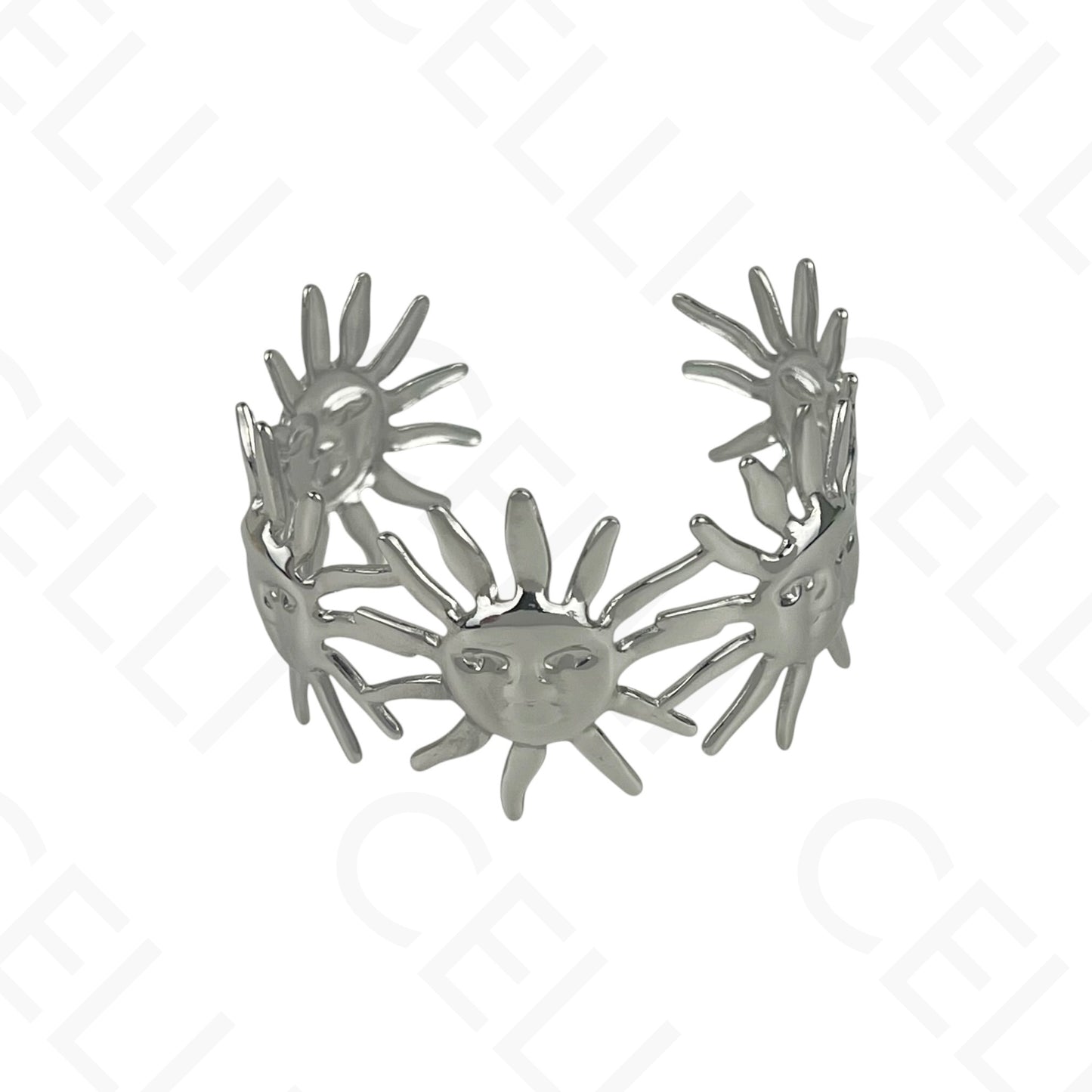 Brazalete de acero - resina con terminales de acero