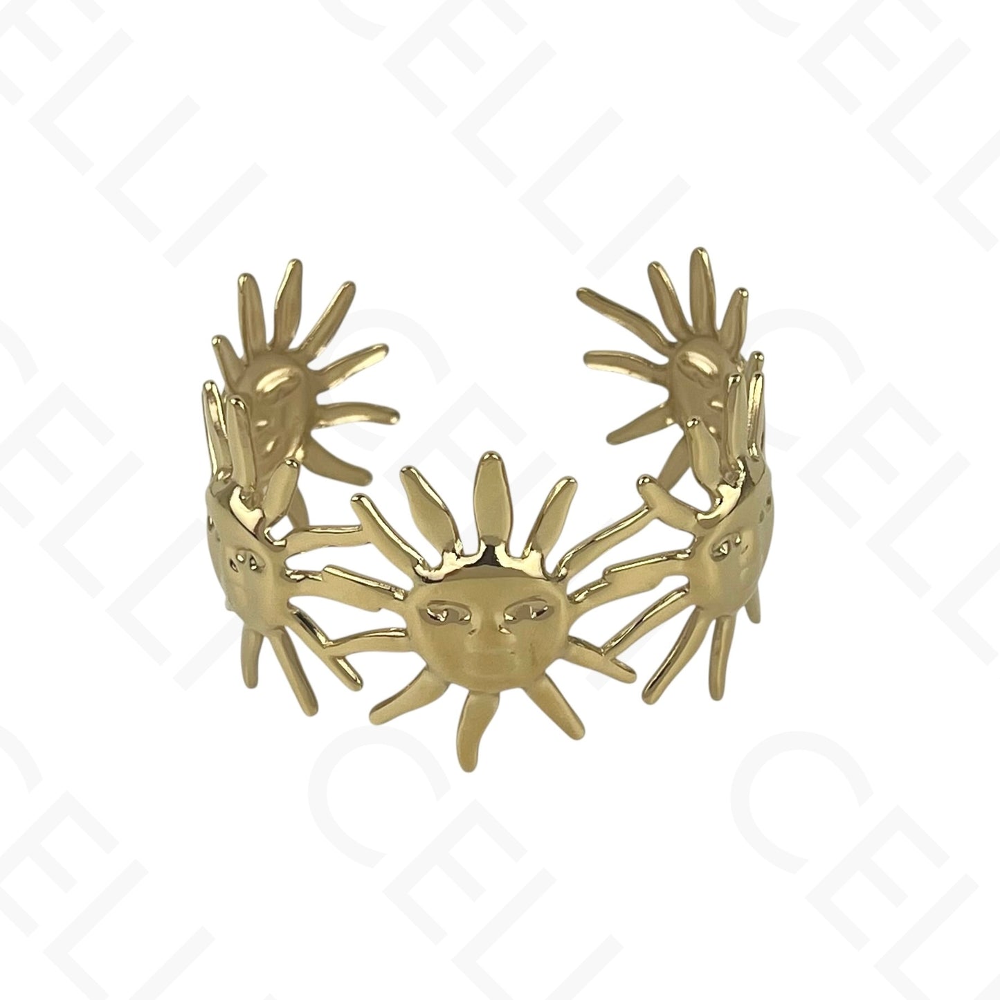 Brazalete de acero - resina con terminales de acero