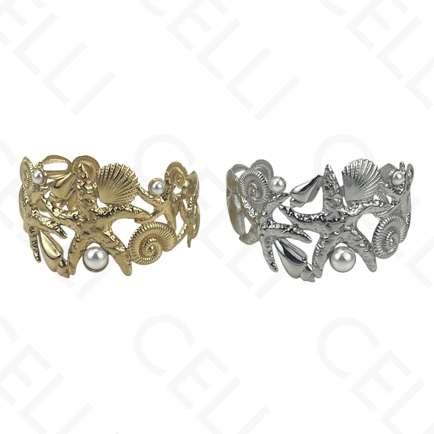 Brazalete de acero - resina con terminales de acero