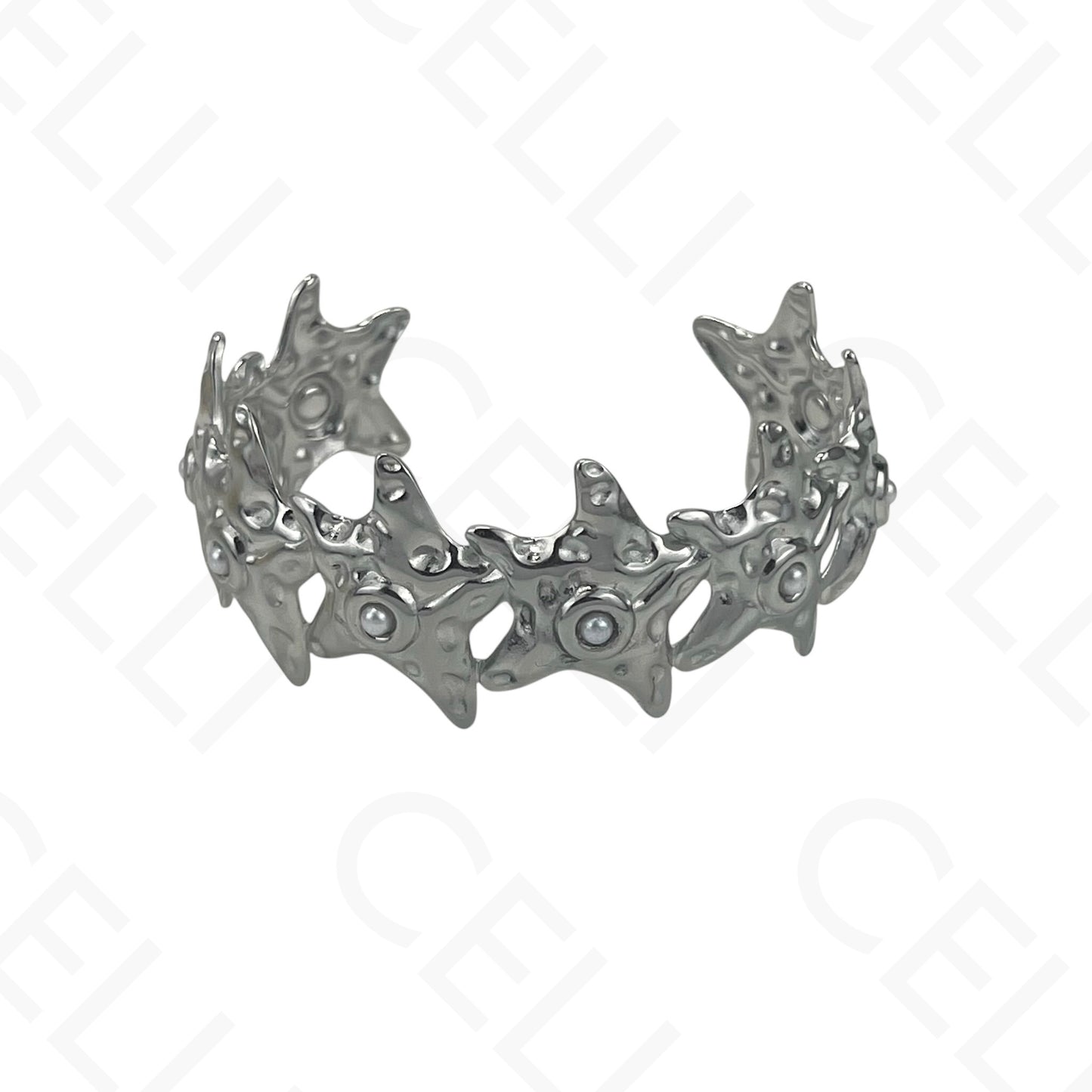 Brazalete de acero - resina con terminales de acero