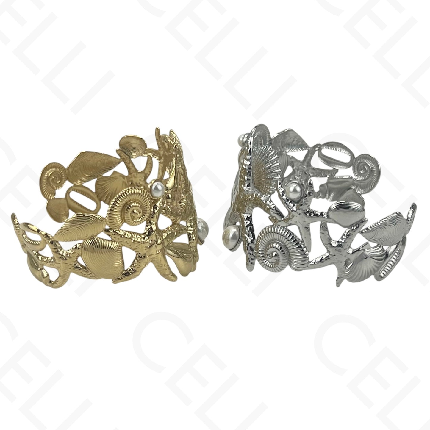 Brazalete de acero - resina con terminales de acero