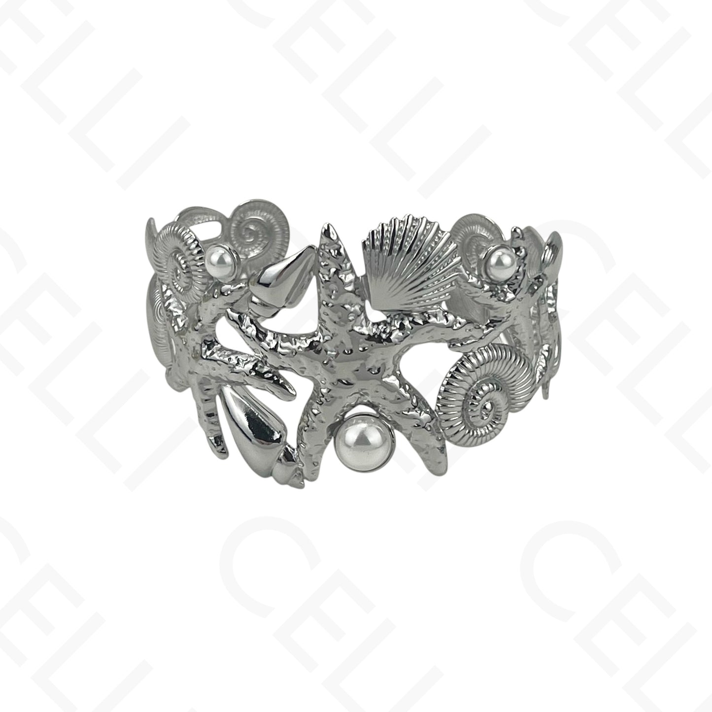 Brazalete de acero - resina con terminales de acero