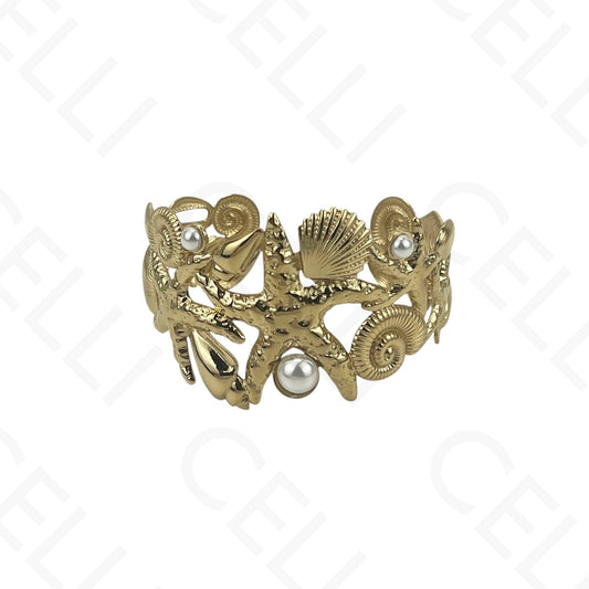 Brazalete de acero - resina con terminales de acero