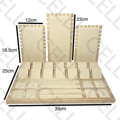 Expositor de colares, brincos e anéis
