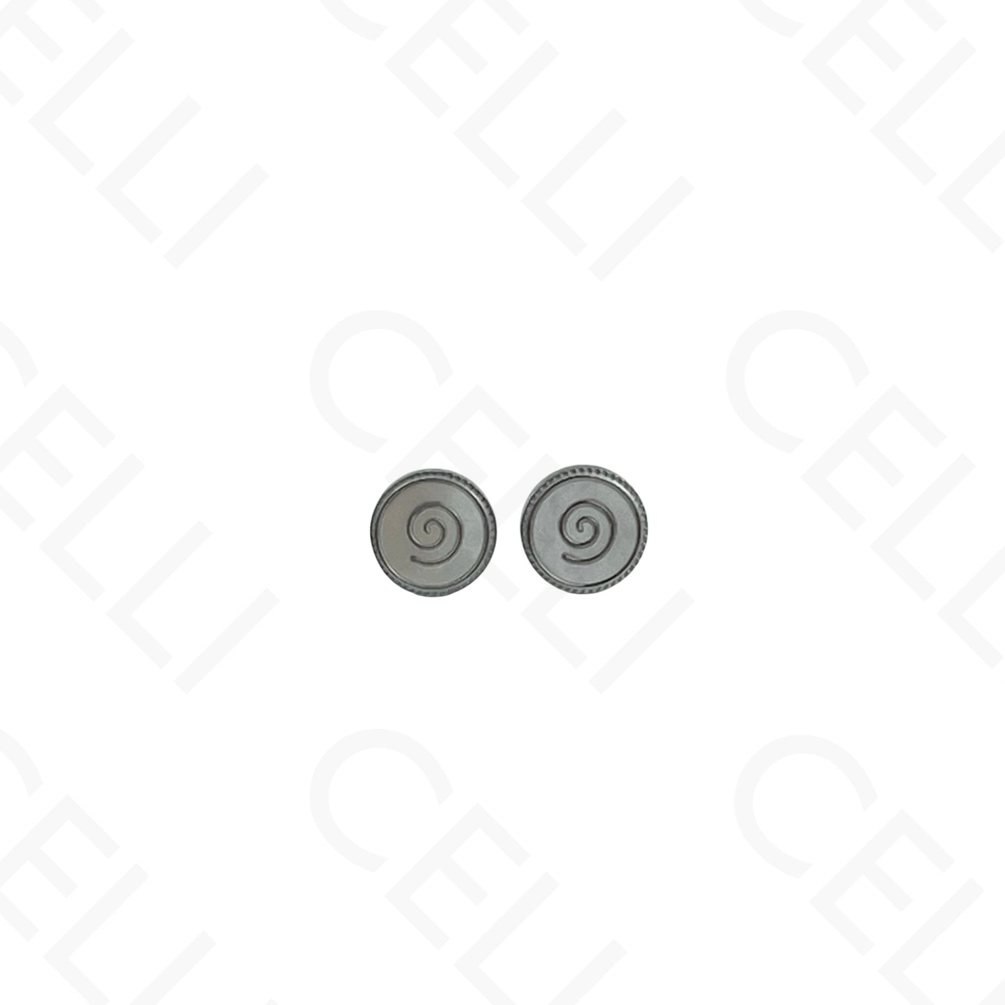 Steel Necklace/Earring/Bracelet - round with mother-of-pearl
