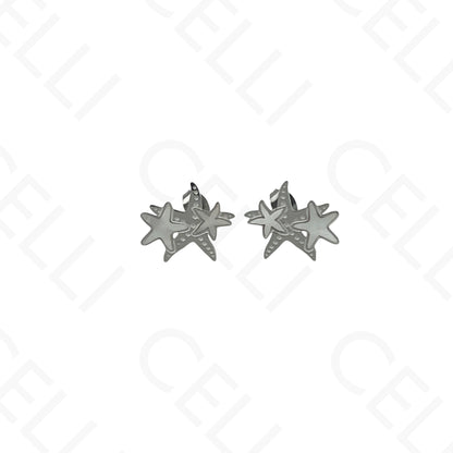 Steel Necklace/Earring/Bracelet - starfish with mother-of-pearl