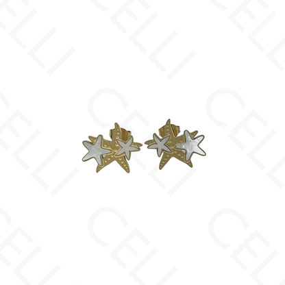 Steel Necklace/Earring/Bracelet - starfish with mother-of-pearl