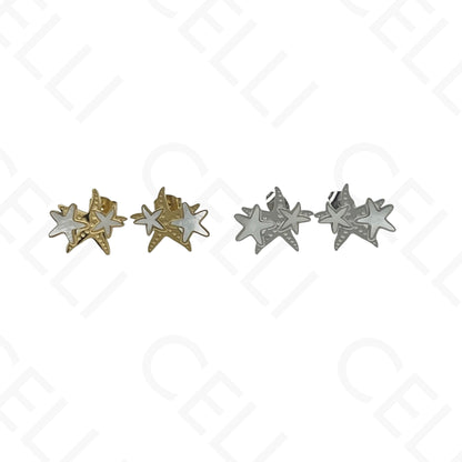 Steel Necklace/Earring/Bracelet - starfish with mother-of-pearl