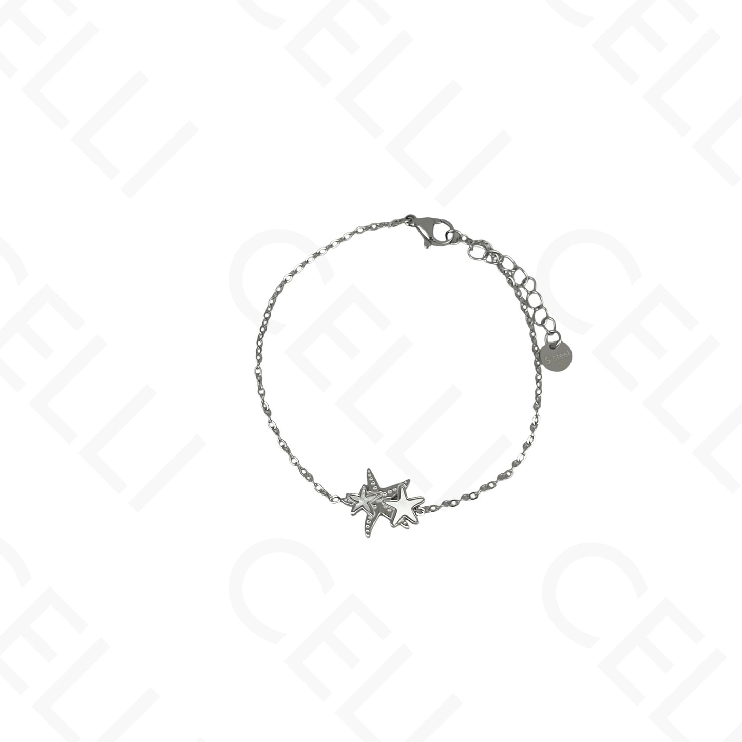 Steel Necklace/Earring/Bracelet - starfish with mother-of-pearl