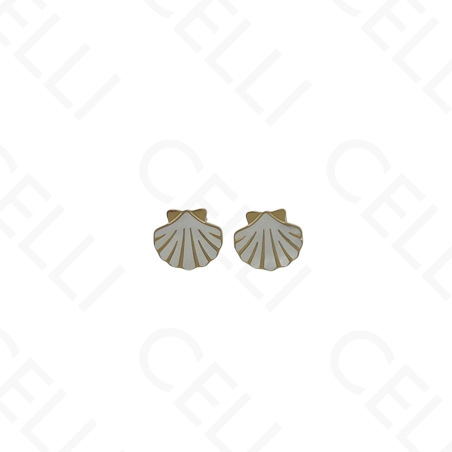 Steel Necklace/Earring/Bracelet - shell with mother-of-pearl