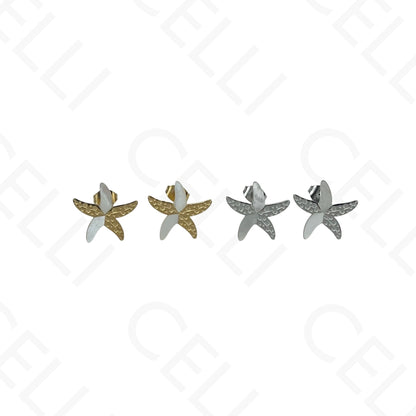 Steel Necklace/Earrings/Bracelet - Starfish with Mother-of-Pearl