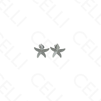 Steel Necklace/Earrings/Bracelet - Starfish with Mother-of-Pearl