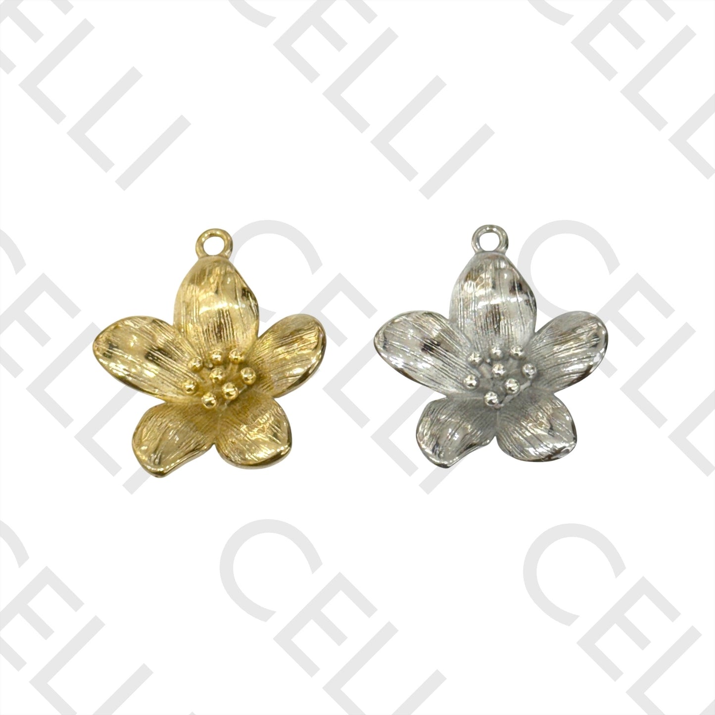 Steel Medal - flower