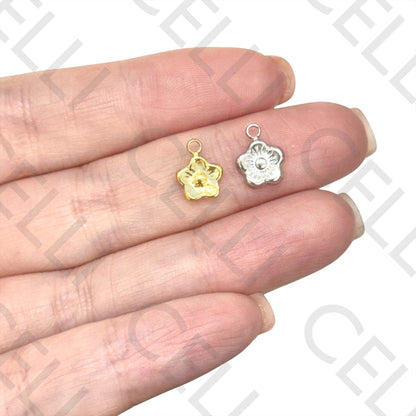 Medalha de Aço - flor (2 und.)