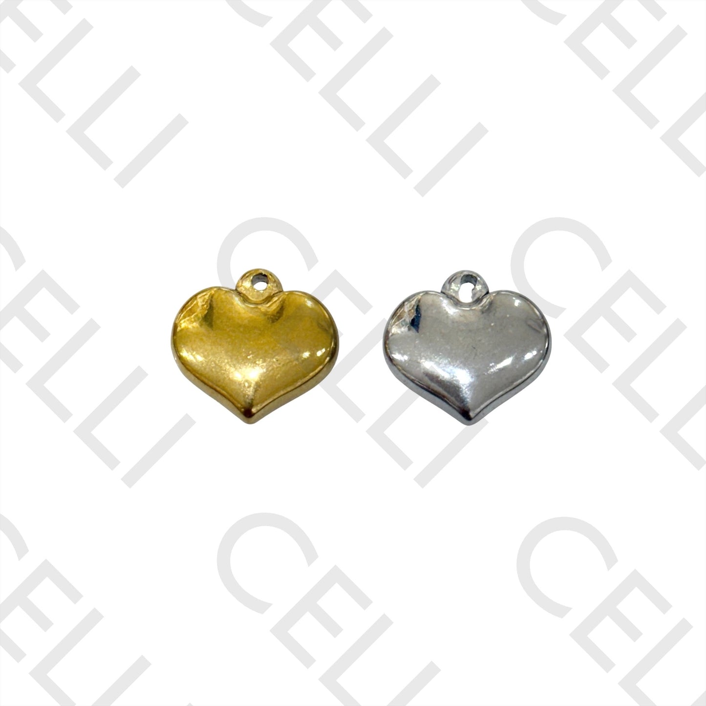 Medalha de Aço - coração (2 und.)