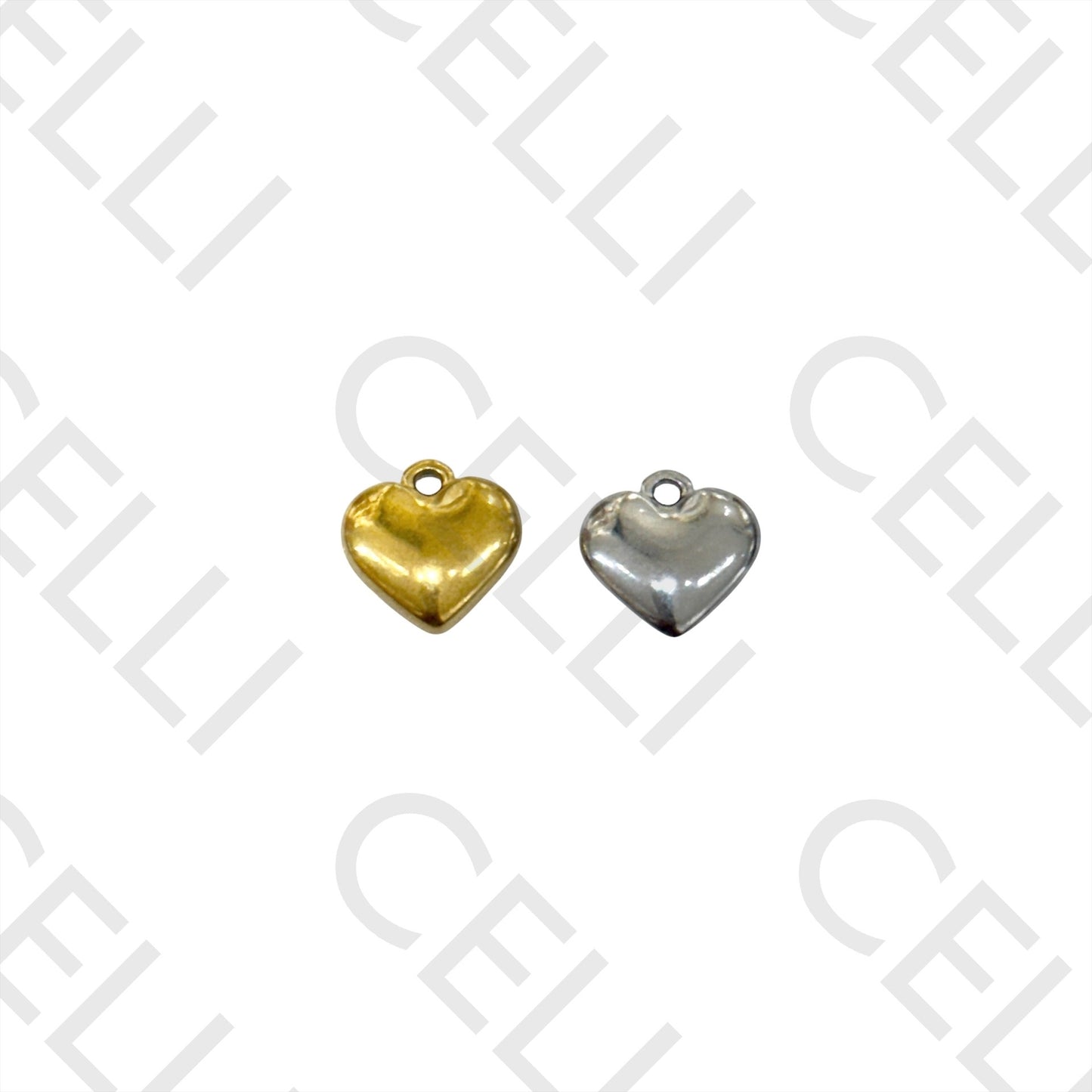 Medalha de Aço - coração (2 und.)