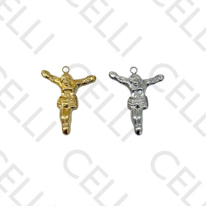 Medalha de Aço - crucifixo (2 und.)