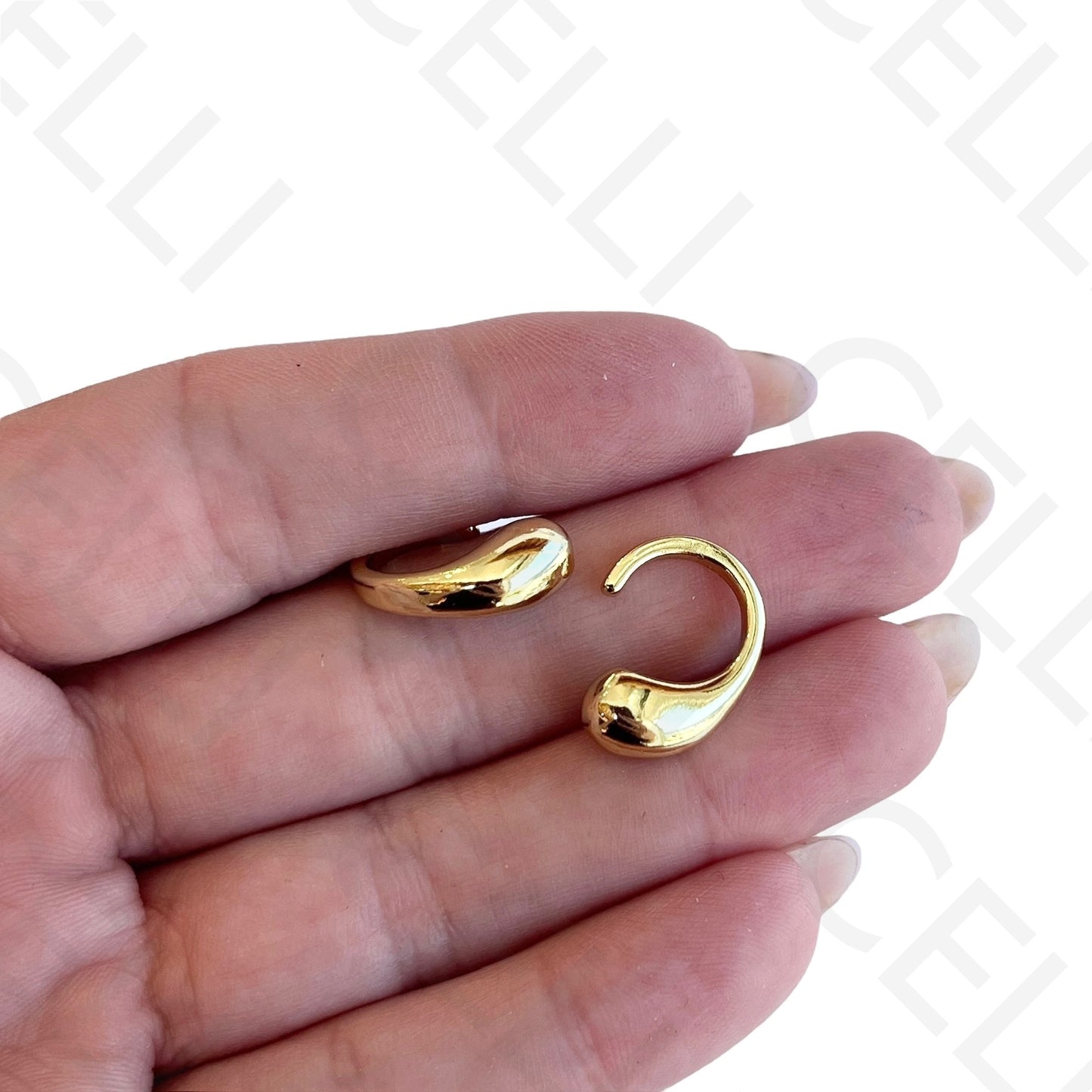 Earcuff de Ródio - gota