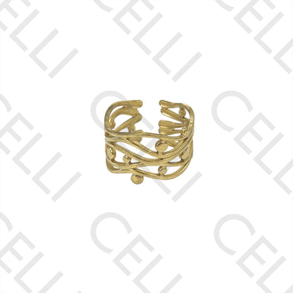 Steel Ring - 5-line corrugated