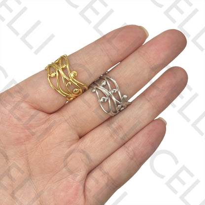 Steel Ring - 5-line corrugated