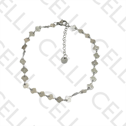 Ankle Bracelet Steel - Shells