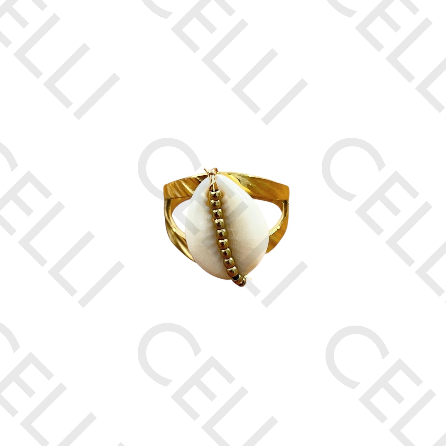 Steel Ring - Natural Búzio