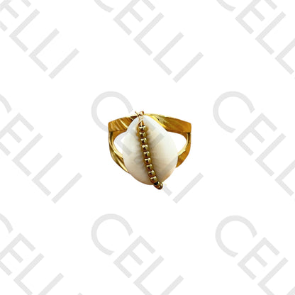 Steel Ring - Natural Búzio