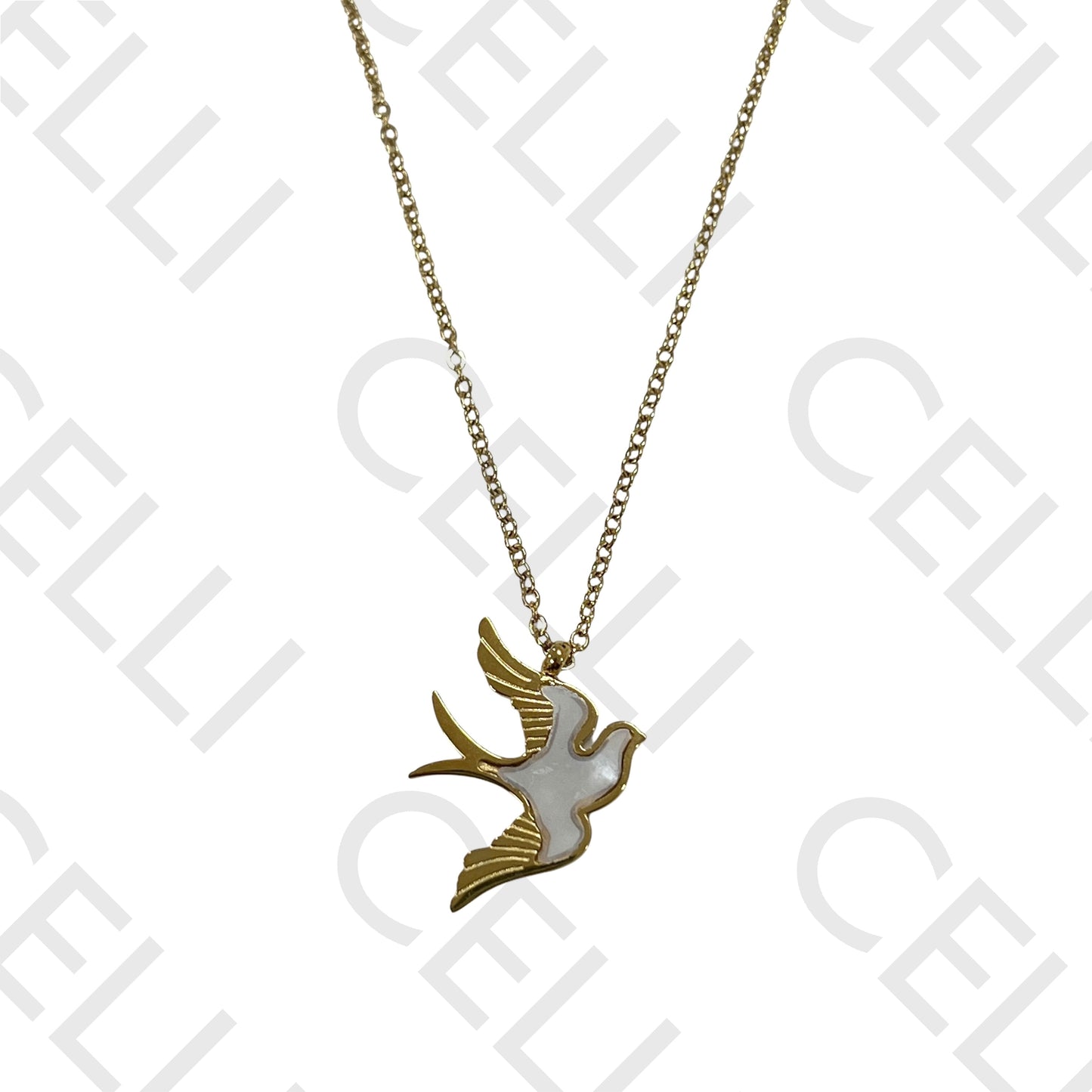 Steel Necklace/Earring - Bird