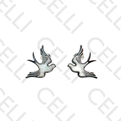 Steel Necklace/Earring - Bird