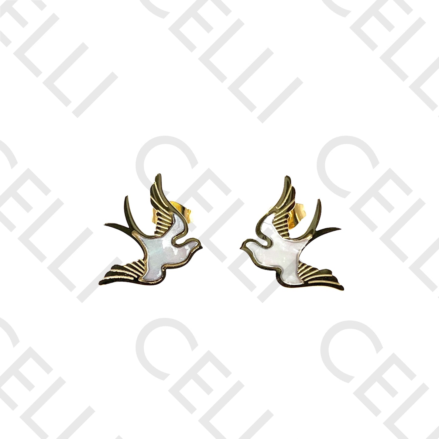 Steel Necklace/Earring - Bird
