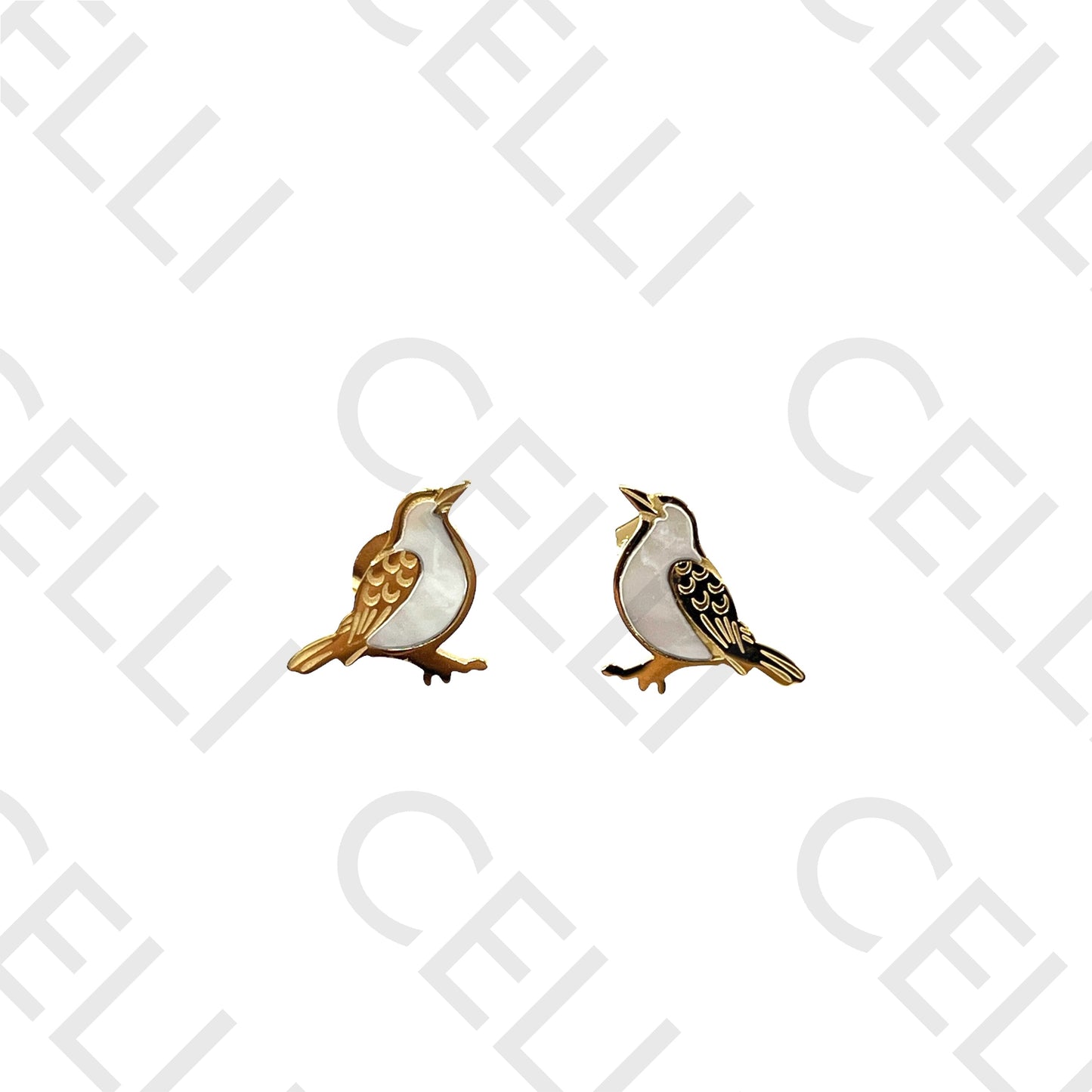 Steel Necklace/Earring - Bird