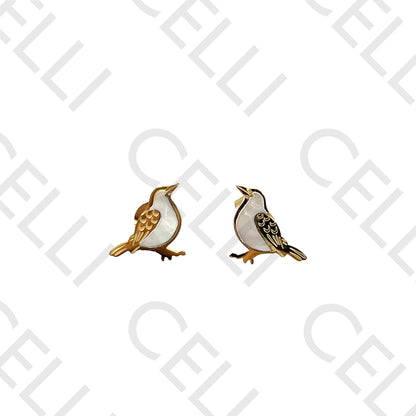 Steel Necklace/Earring - Bird