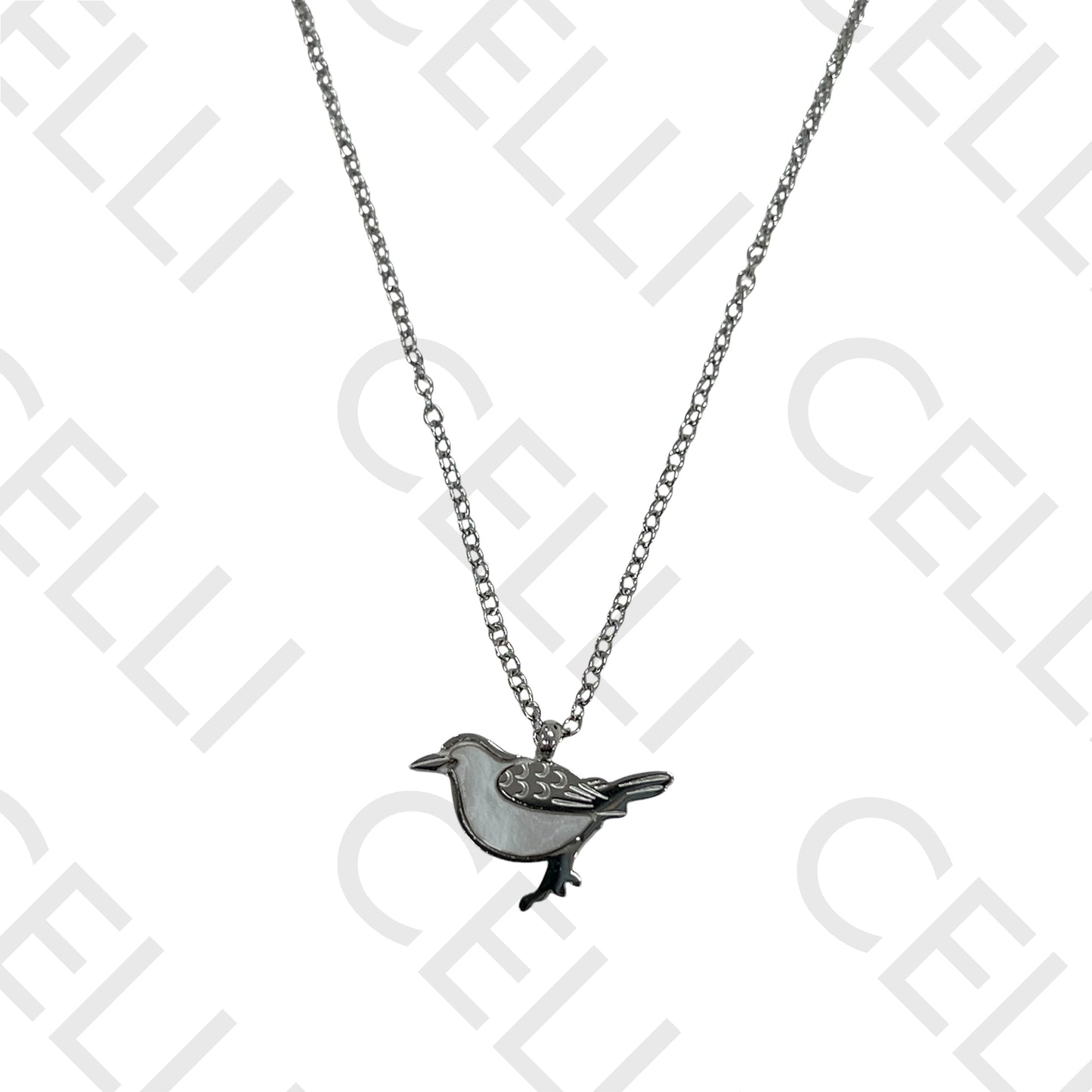 Steel Necklace/Earring - Bird