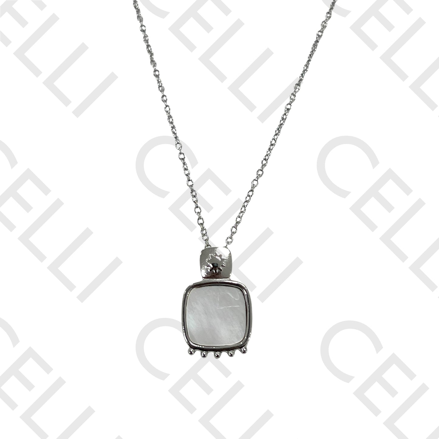 钢制项链 - 母贝