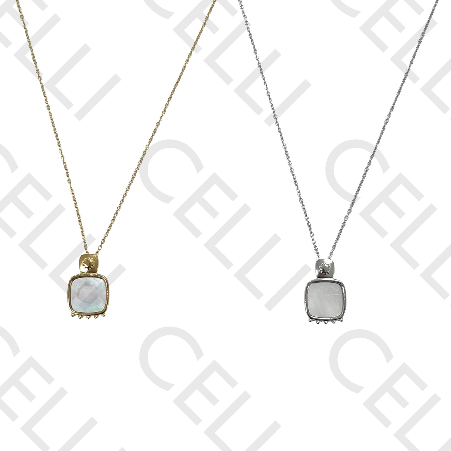 钢制项链 - 母贝