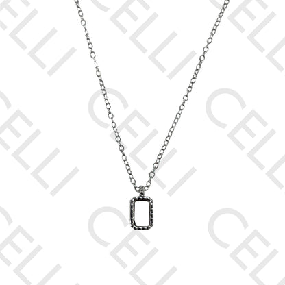 Steel Filter - rectangular with mother-of-pearl