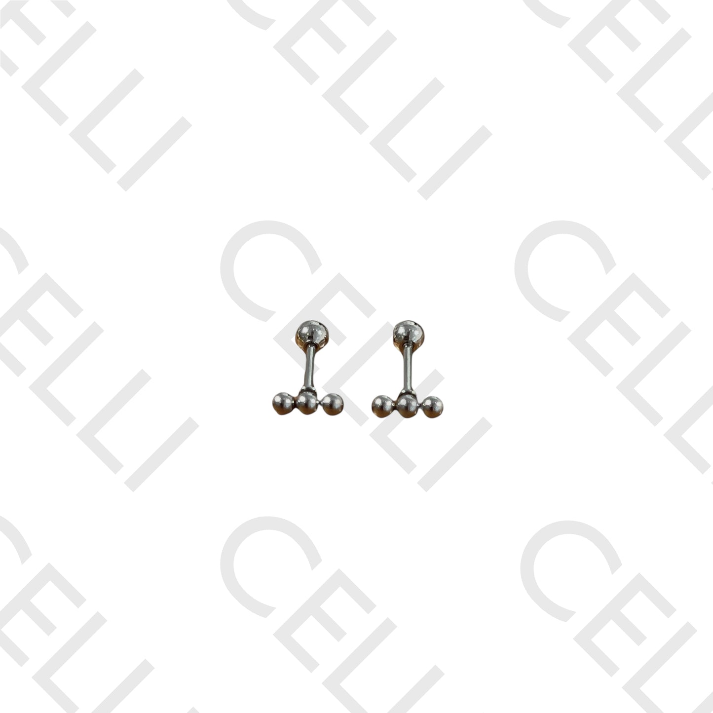 Piercing de Aço - três bolas