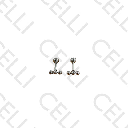 Piercing de Aço - três bolas