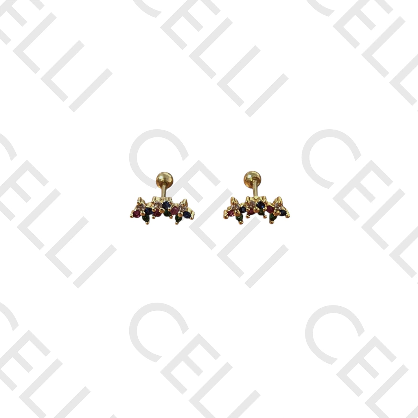 Steel Piercing - 3 Colored Stars