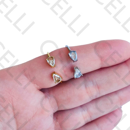 Steel Ring - two brilliants