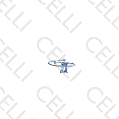 Steel Ring - Bright Rectangular